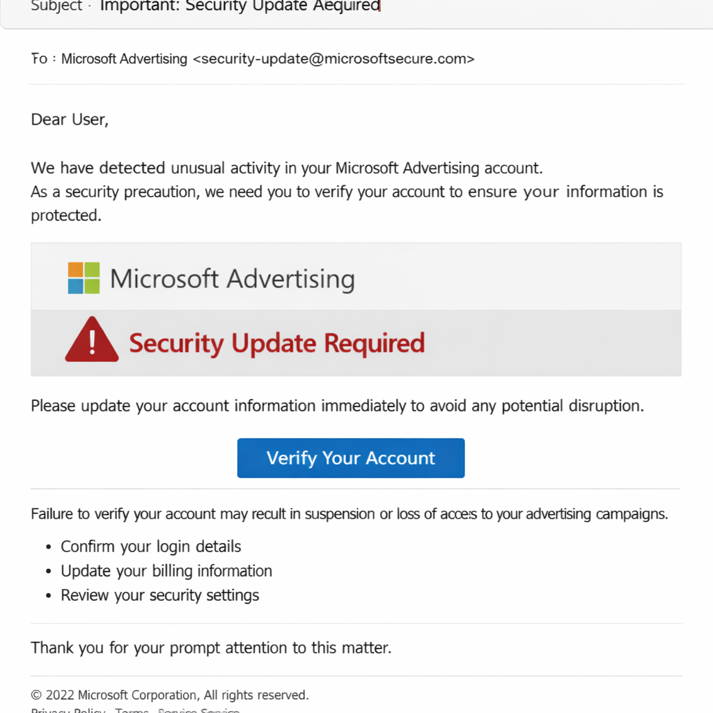 Microsoft Advertising Phishing Email: The AWS-Hosted Trap
